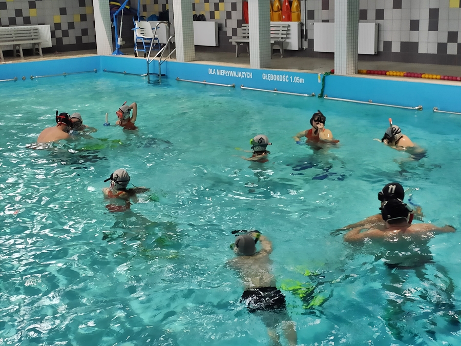 Hokej pod wodą Walenie Siemianowice Śląskie Trening 27 I 2024